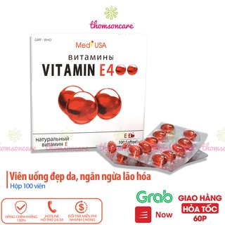 Bổ sung Vitamin E đỏ 400 IU, hỗ trợ làm đẹp da, ngăn ngừa lão hóa