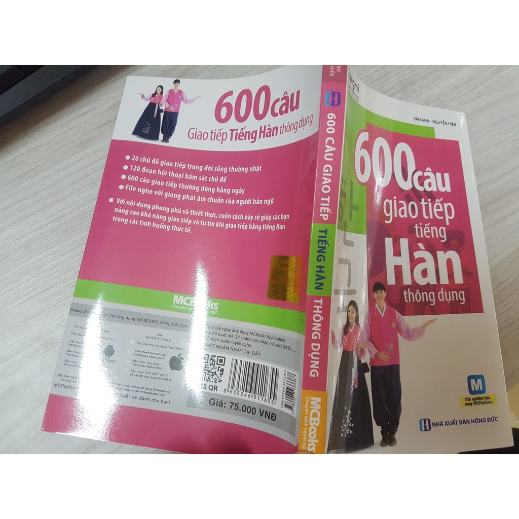 Sách - 600 Câu giao tiếp tiếng Hàn thông dụng