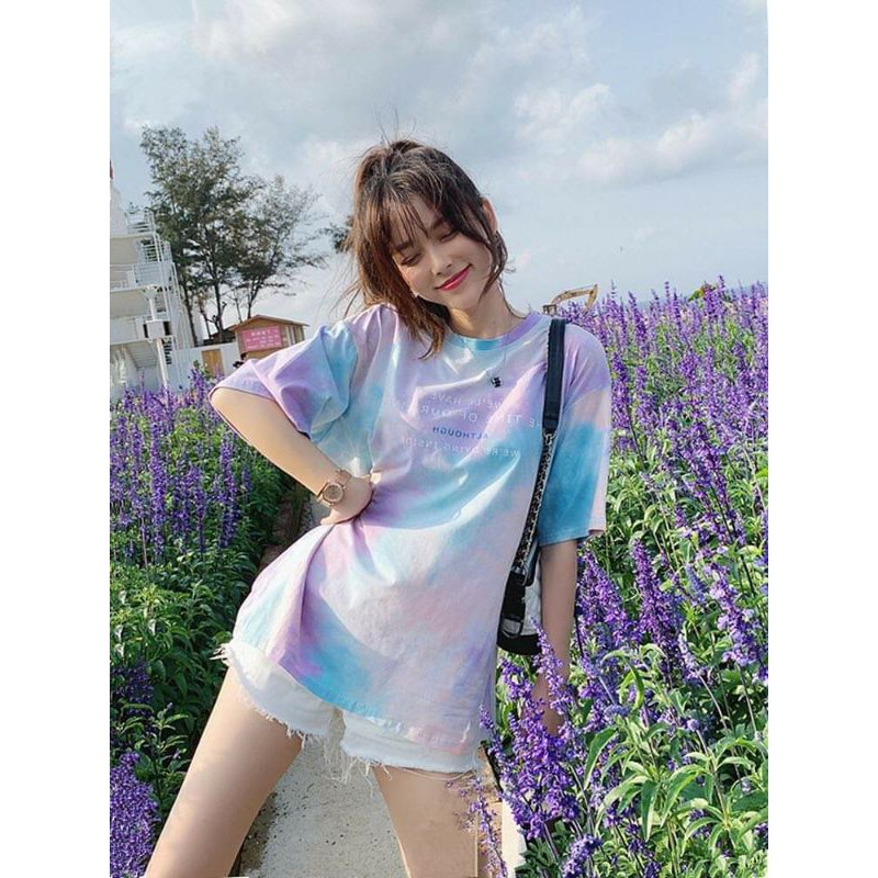 Phông loang siêu hot_ chất mát lạnh, dáng rộng tay lỡ đẹp y hình