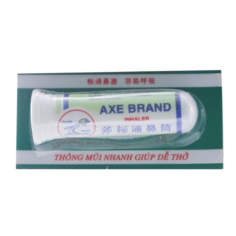 Ống hít mũi hiệu Cây Búa - Axe Brand Inhaler - Thông mũi nhanh, giúp dễ thở