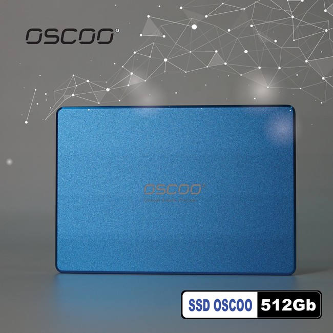 Ổ cứng SSD OSCOO 512GB SATA III 2.5 inch đọc 550MB/s / ghi 530MB/s (Blue)