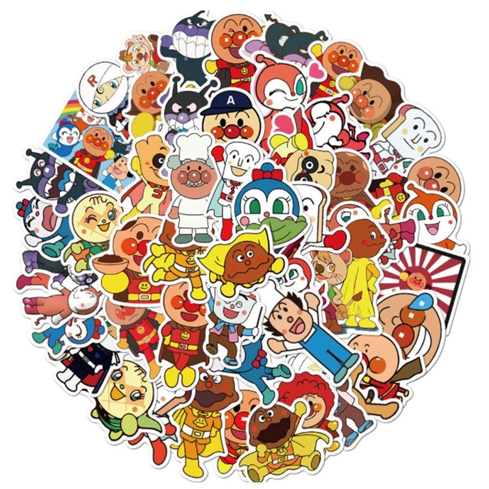Sticker Anpanman Dễ Thương Dán Trang Trí Điện Thoại / Ván Trượt / Hành Lý