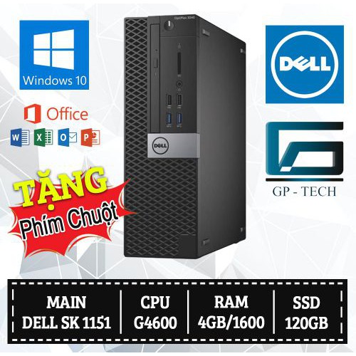 MÁY BỘ VĂN PHÒNG DELL 3040 G4600 SSD 120GB
