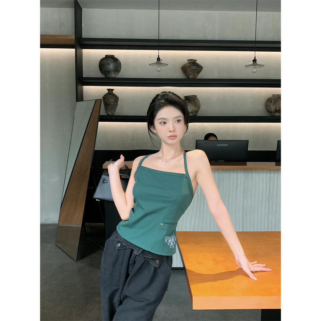 Porozi Áo croptop Dây Chéo Lưng Gợi Cảm Cho Nữ