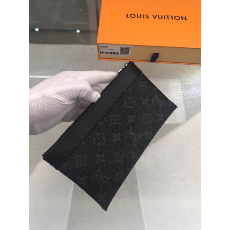 Clutch / ví cầm tay dáng dài bản to Louis Vuitton LV da thật cao cấp hàng 1-1 vip