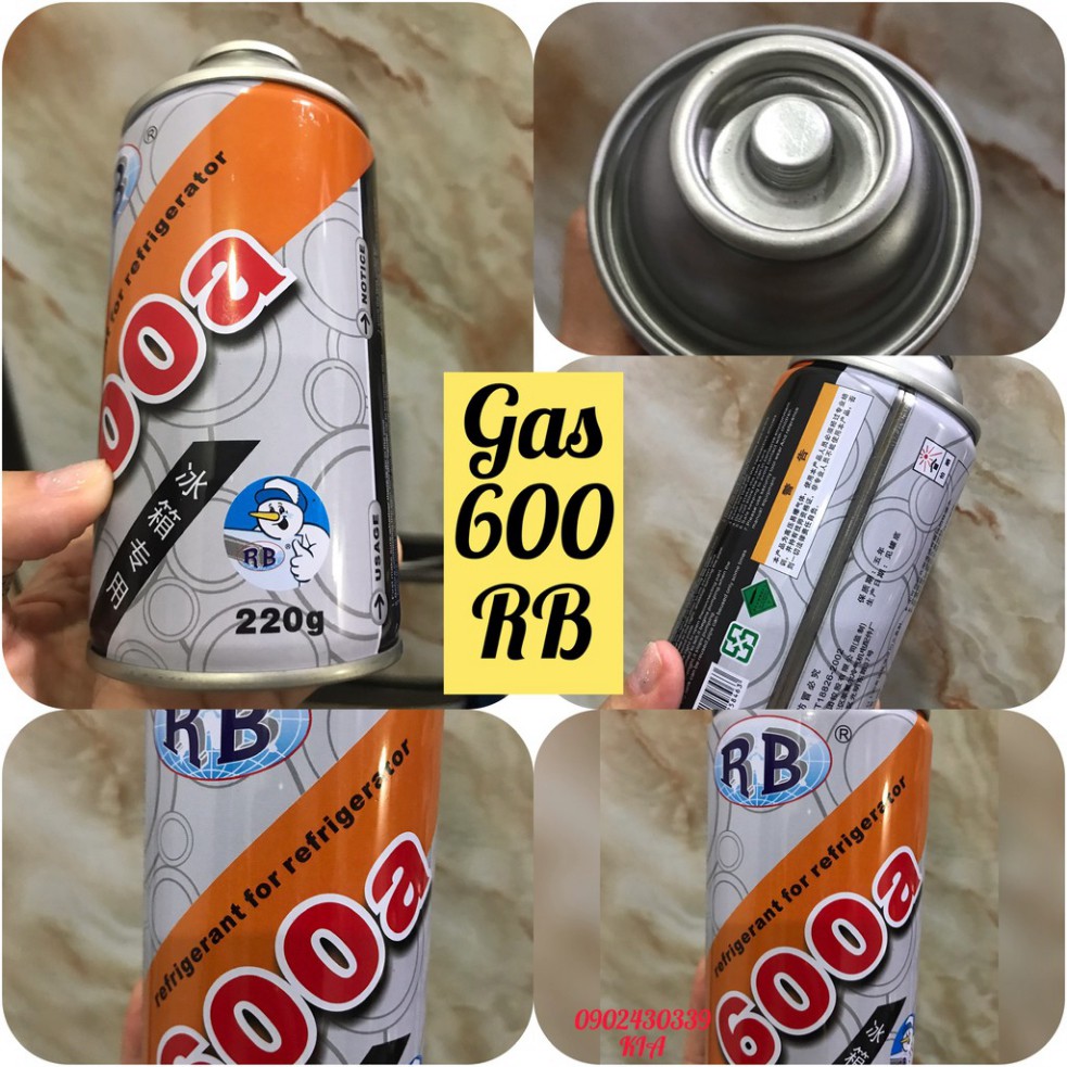 Gas Lon R600A ( Gas Lon Cam RB)-Dùng trong ngành lạnh