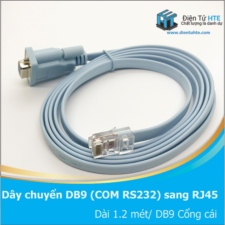 Dây chuyển đổi RS232 DB9 Female sang RJ45 Male