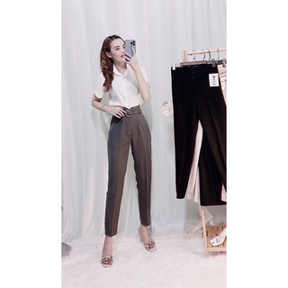 Quần Baggy Cạp Cao  Siêu Tôn Dáng