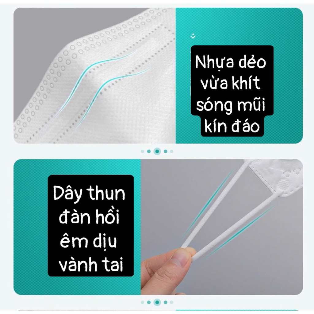 &lt;Seal riêng từng cái - Pastel&gt; Set 10 cái Khẩu trang KF94 chống bụi mịn PM2.5