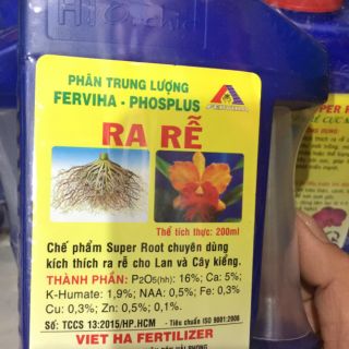 Kích rễ: Phân trung lượng