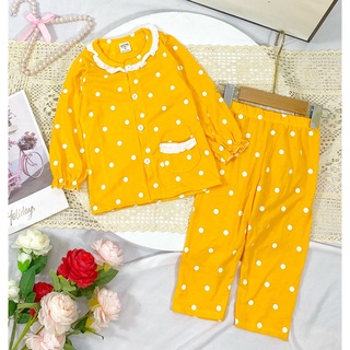 {9-20kg) Bộ pizama thun cotton bé gái