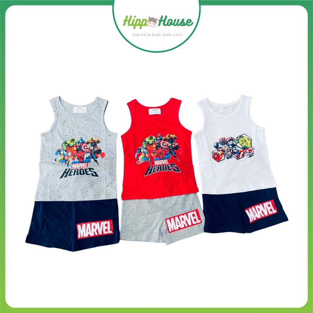 Bộ Ba Lỗ Bé Trai Siêu Nhân Xuất Dư Size 12 đến 29 kg Hippo House cotton mềm mịn