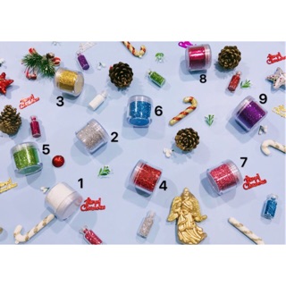 [5gam] Bột Kim Tuyến Mịn Nhiều Màu Trang Trí Thiệp, Móng Tay, Nguyên Liệu Smile,......