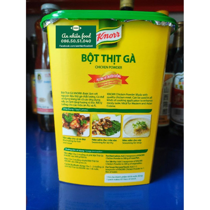 Bột Thịt Gà Knorr Gia Vị Dùng Nấu Các Món Ăn hộp 1KG