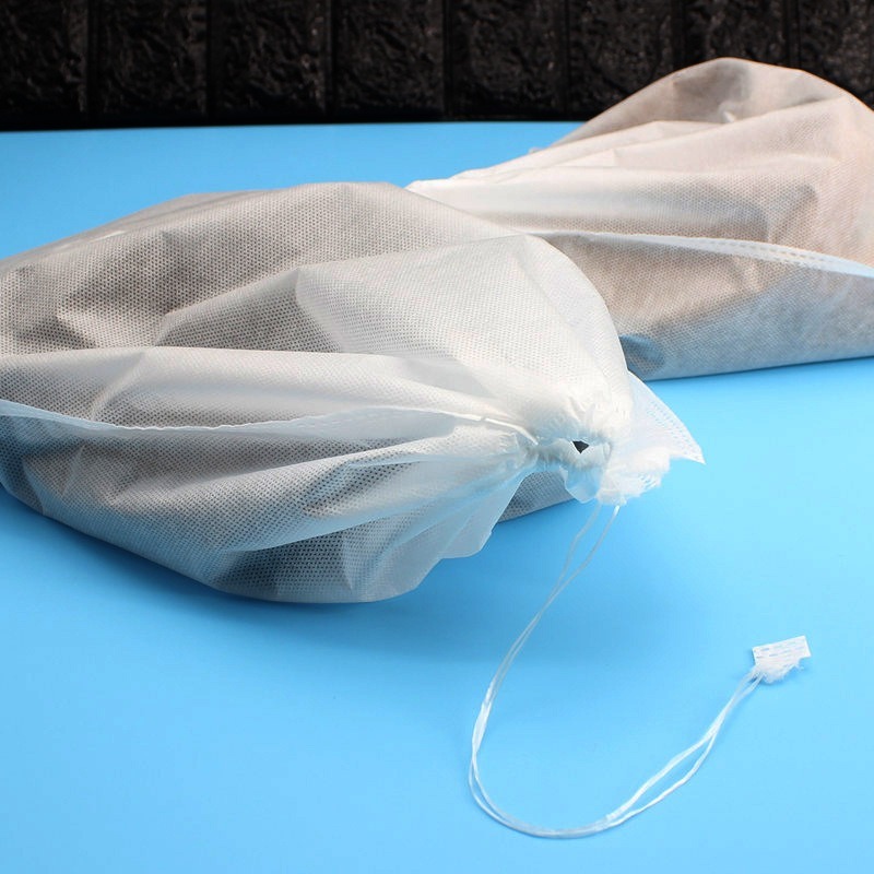 35*25CM Non-woven Drawstring Shoe Storage Bag / Portable Translucent Organizer / For Travel Office Home