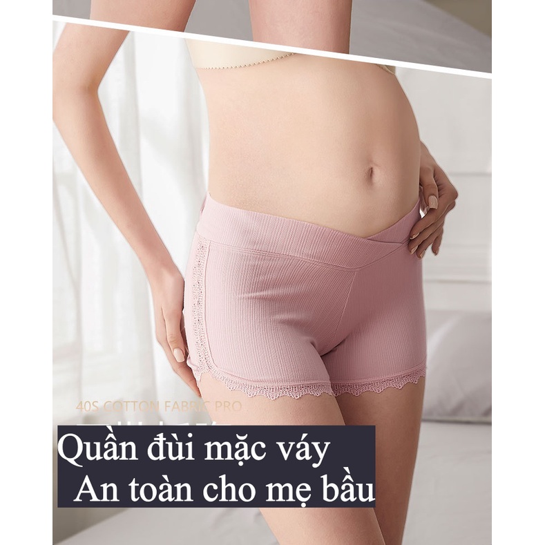 Quần đùi mặc váy an toàn cho mẹ bầu - QB01