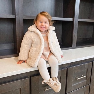 Quần tất trơn gân Baby Pants cho bé gái