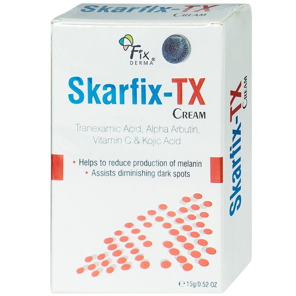 [CHÍNH HÃNG] Kem Dưỡng Da Mờ Thâm, Tàn Nhang Fixderma Skarfix-TX Cream 15g Tranexamic Acid (2%),Kojic Dipalmitate (2%