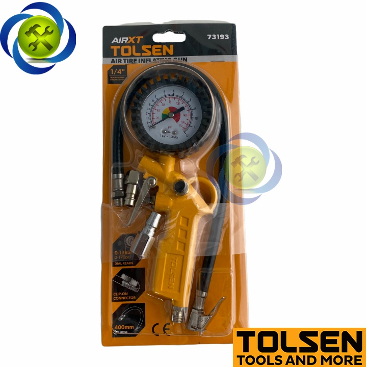 Dụng cụ xịt hơi có đồng hồ Tolsen 73193 dài 400mm