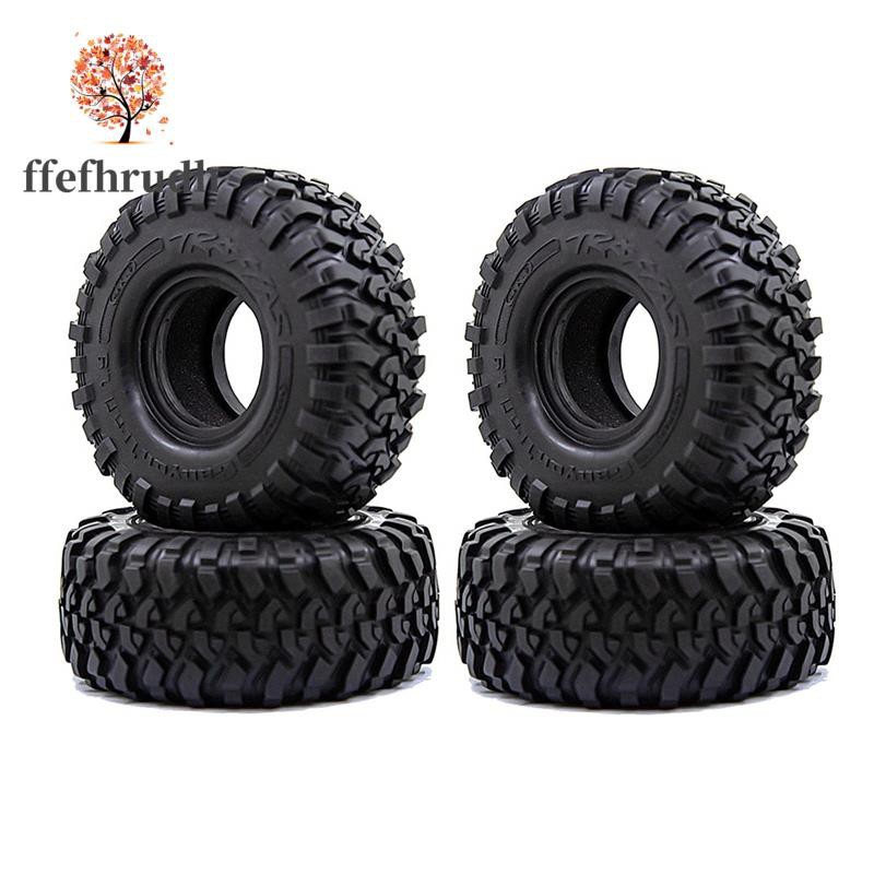 4PCS 118MM 1.9 Rubber Tires Tyres Wheel for 1/10 Axial SCX10 90046