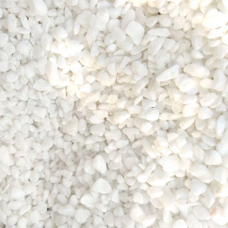 Đá rải chậu cây, trang trí tiểu cảnh, bể cá 100g - Đá trắng nhỏ