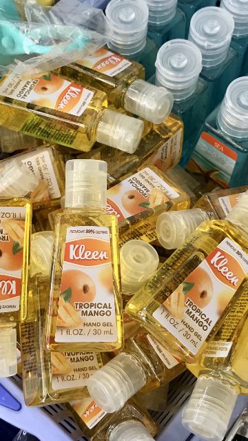Freeship 50k_Nước Gel rửa tay khô diệt khuẩn Kleen cho trẻ em - mùi xoài