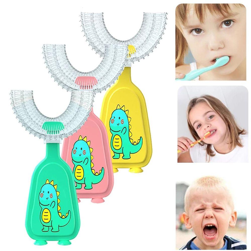 Bàn Chải Đánh Răng AUGUSTINA Hình Chữ U Lông Mềm Cầm Tay Cho Bé
