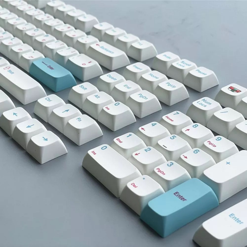 Bộ keycap XDA PBT SuShi 129 nút in Dye-Sub Font chữ to ( hỗ trợ layout 61 64 87 104 108 Phím )