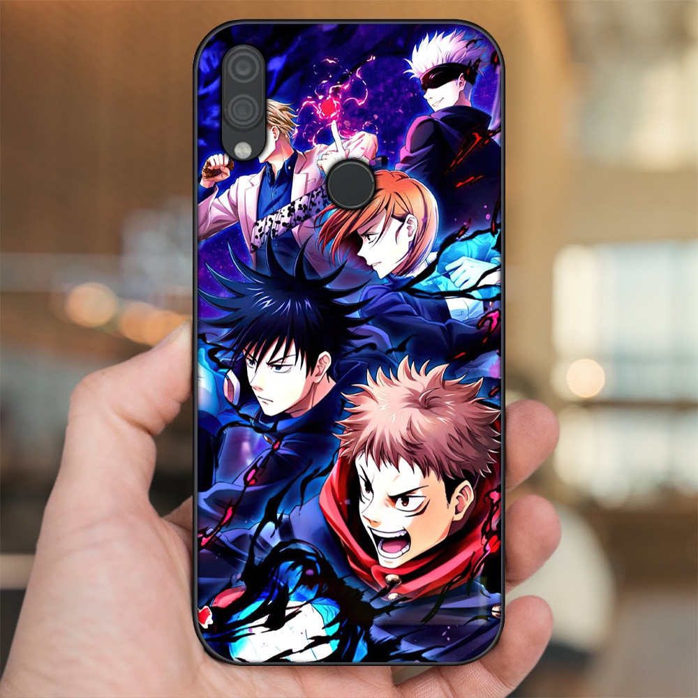 Ốp lưng Xiaomi Redmi Note 7, Note 7 Pro viền đen in hình Yuji Jujutsu Kaisen
