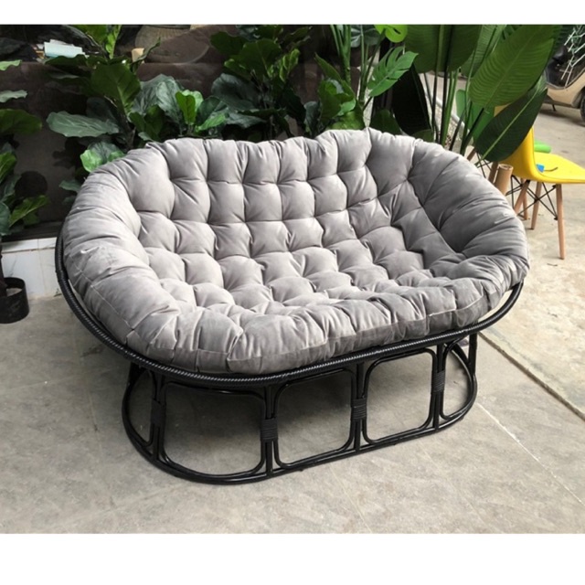 Ghế thư giãn Papasan Đôi phòng khách/phòng ngủ  phong cách Bắc Âu