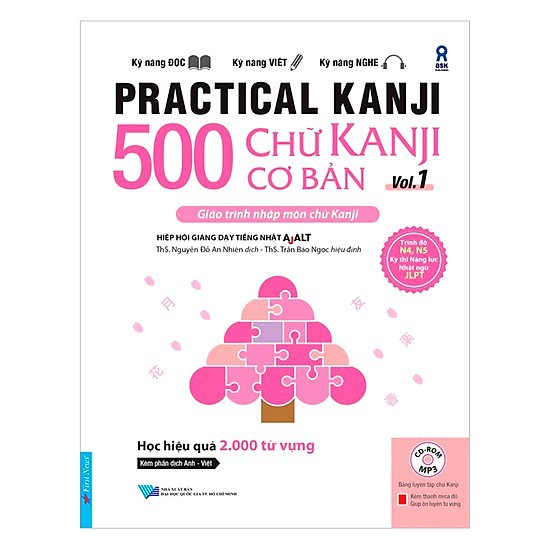 Sách Practical Kanji – 500 Chữ Kanji Cơ Bản Vol.1 ( Kèm CD )