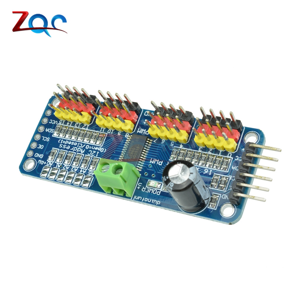 Mô đun Raspberry PCA9685 giao diện I2C 16 kênh 12 bit dành cho mạch điện thủ công Arduino