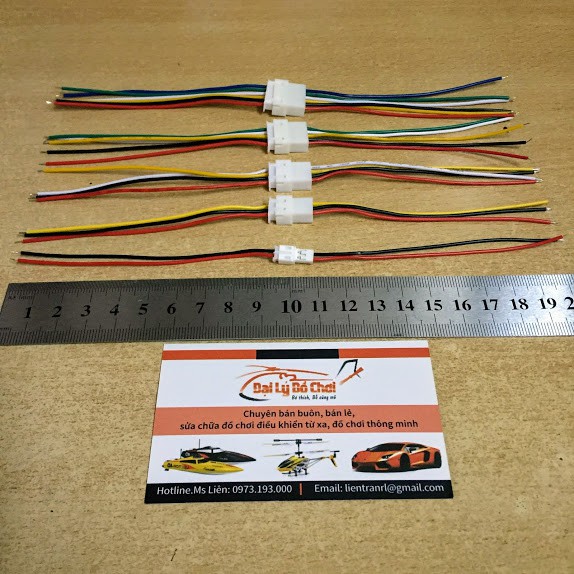 Dây nối cặp Jack đực cái 2p 3p 4p 5p 6p có dây dài 10cm