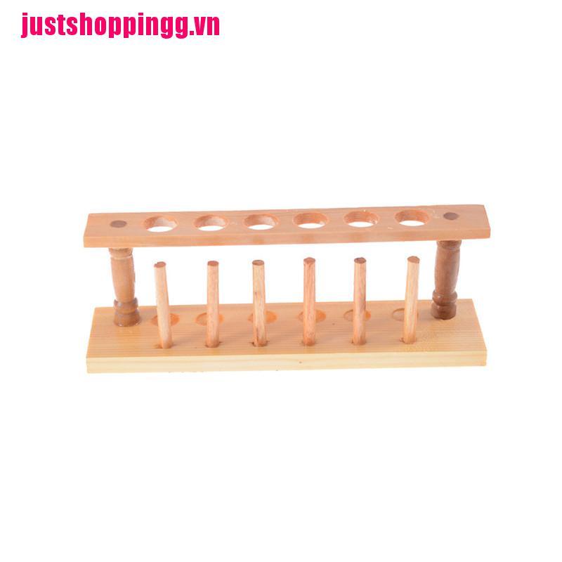 Giá Đỡ Ống Gỗ 6 Lỗ Tiện Lợi Chất Lượng