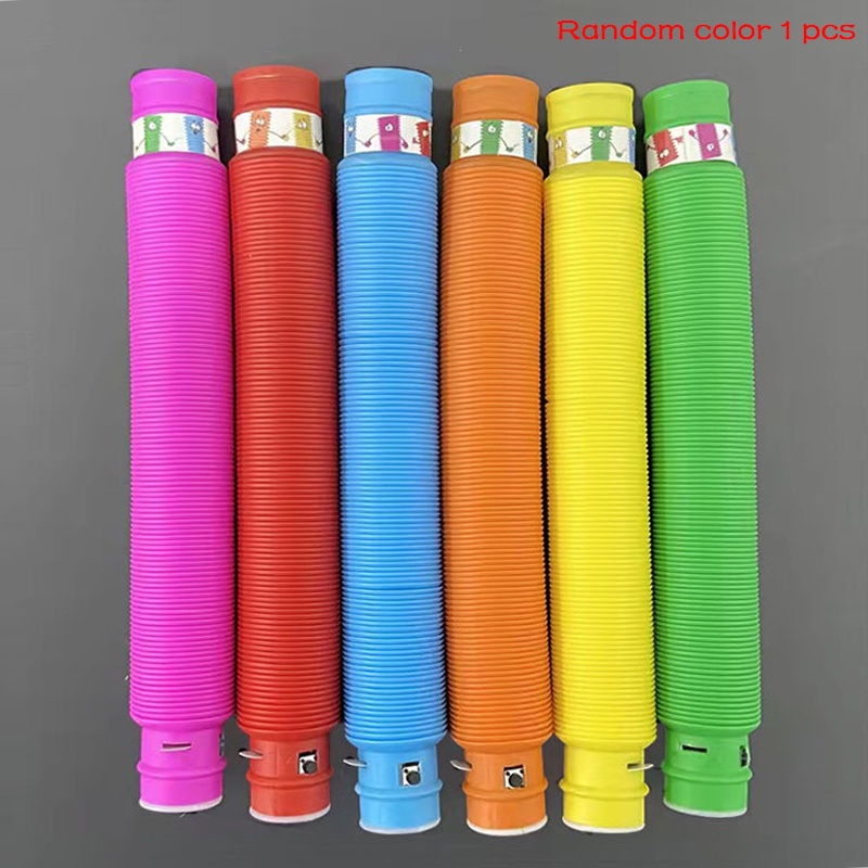 Pop It Đồ Chơi Squishy Dạng Ống Co Giãn Có Đèn Led Phát Sáng Nhiều Màu Sắc