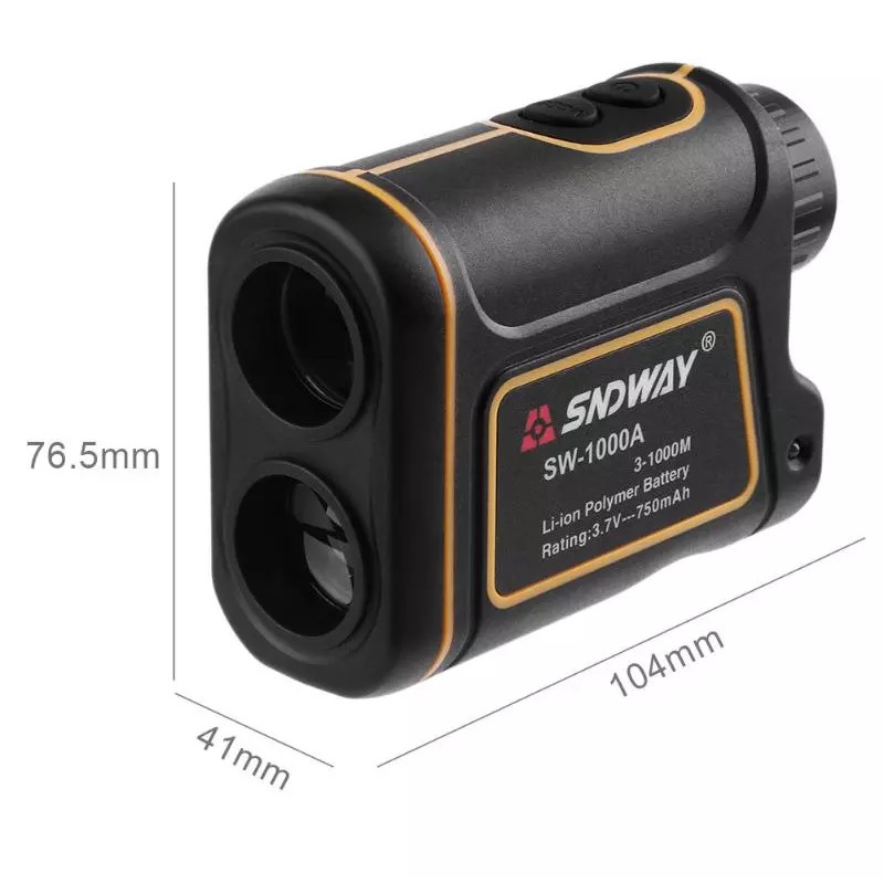 Ống Nhòm Đo Khoảng Cách, Tốc Độ Bằng Laser Từ Xa Chống Nước IP54 SNDWAY SW-1000A