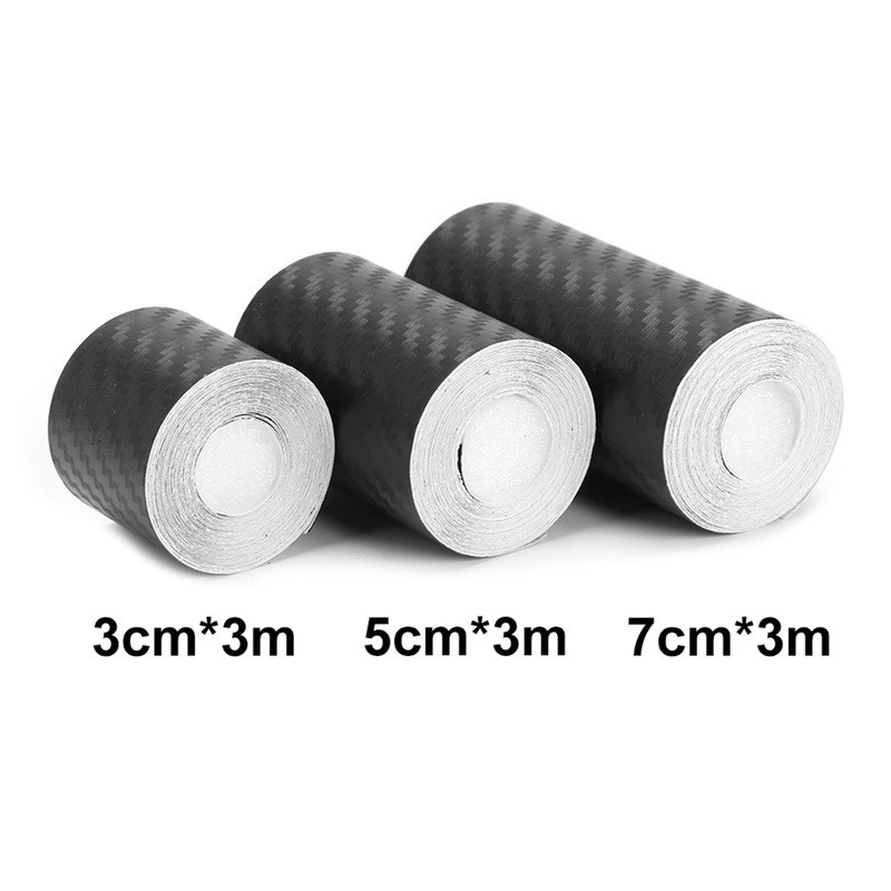 Băng dính xe hơi vinyl sợi carbon 3D chống nước màu đen trang trí đa năng