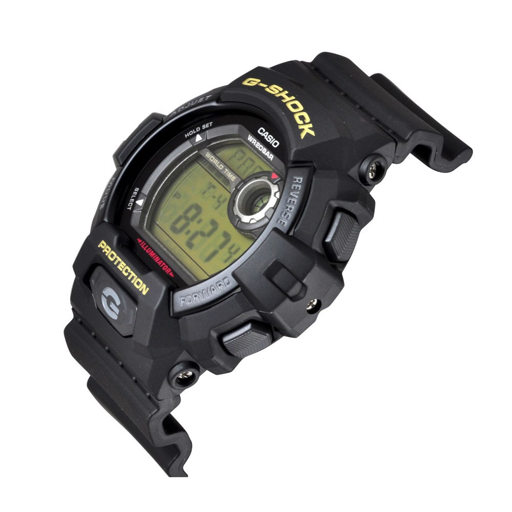 ĐỒNG HỒ CASIO NAM G-SHOCK G-8900-1DR Dây nhựa đen - Mặt tròn đen thể thao - Chống nước 200 mét