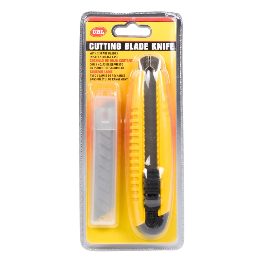 Dao Rọc Giấy Khóa Vặn Kèm 5 Lưỡi Dao Uncle Bills HT0104
