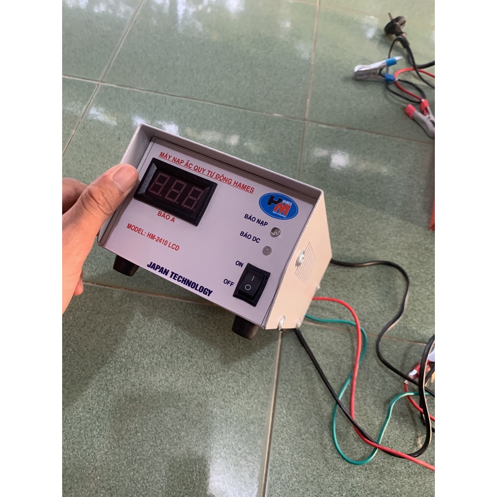Máy Sạc Ắc Quy Tự Động Hames 24V-100Ah HM-2410 LCD