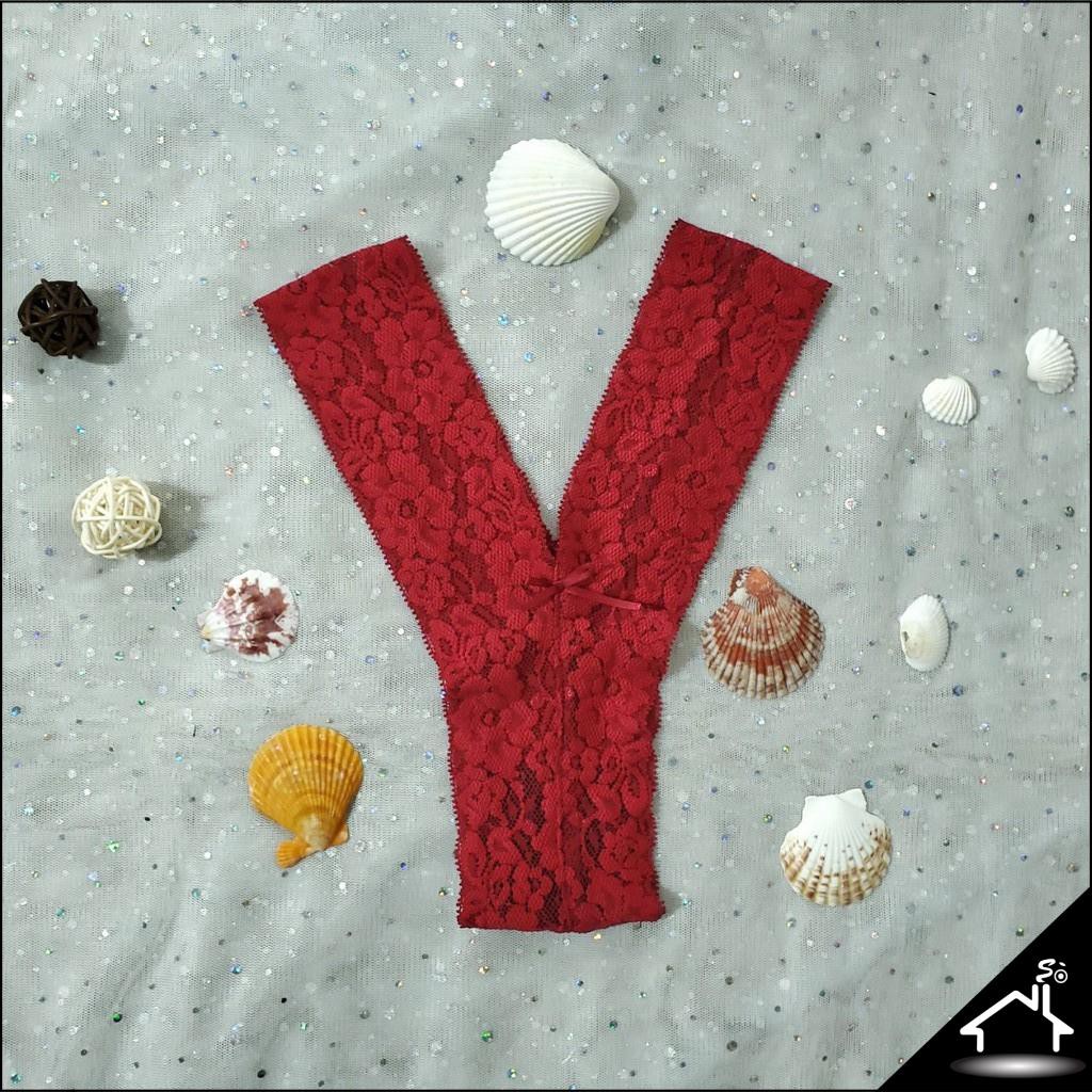 Bộ đồ lót sexy by Nhà Sò ren hoa đỏ quần Y NS038 | BigBuy360 - bigbuy360.vn