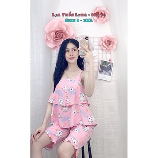 Đồ bộ mặc nhà lụa thái siêu mát GUBOFASHION (hình thật)