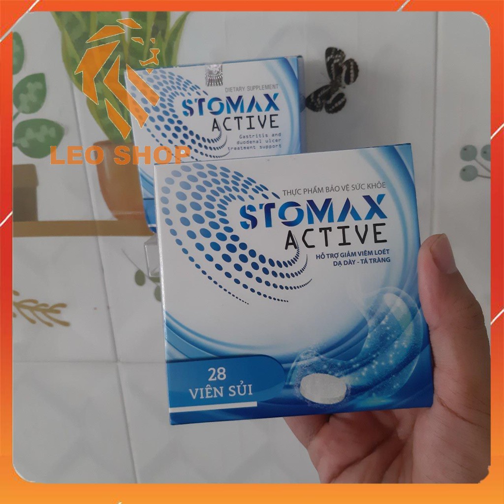 VIÊN SỦI STOMAX ACTIVE - Đẩy Lùi Cơn Đau Cho Dạ Dày Khỏe Mạnh Loại Bỏ Trào Ngược Ợ Chua - [CHÍNH HÃNG HỘP 28 VIÊN SỦI]