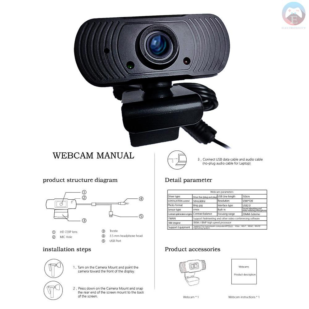 Ê Web Camera 1920*1080P FHD Webcam Wide Angle Drive-free With Mic Online Education Remote Video Call Camera PC Laptop Computer Monitor Camera