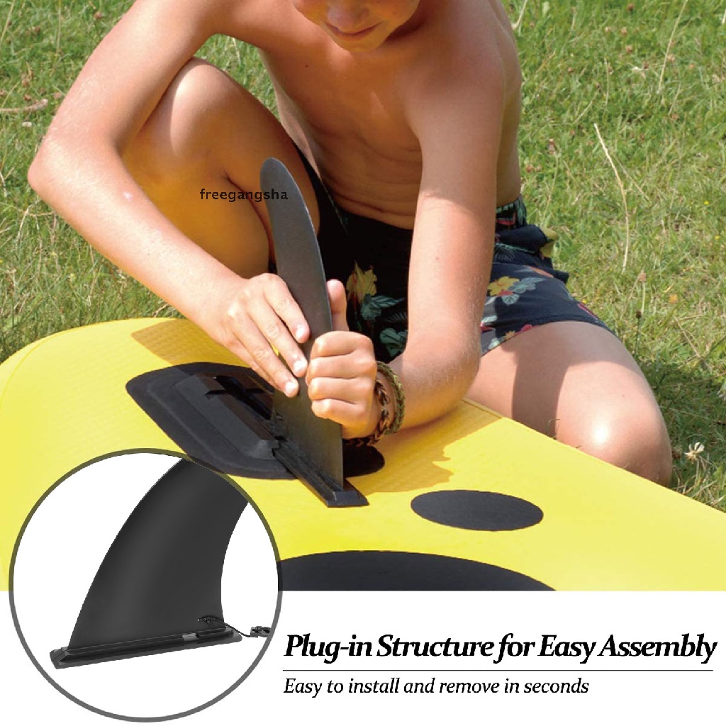 [FREG] Surfboard SUP Fin Black Removable Universal SUP Fin Plastic Paddle board Fin SUP FDH