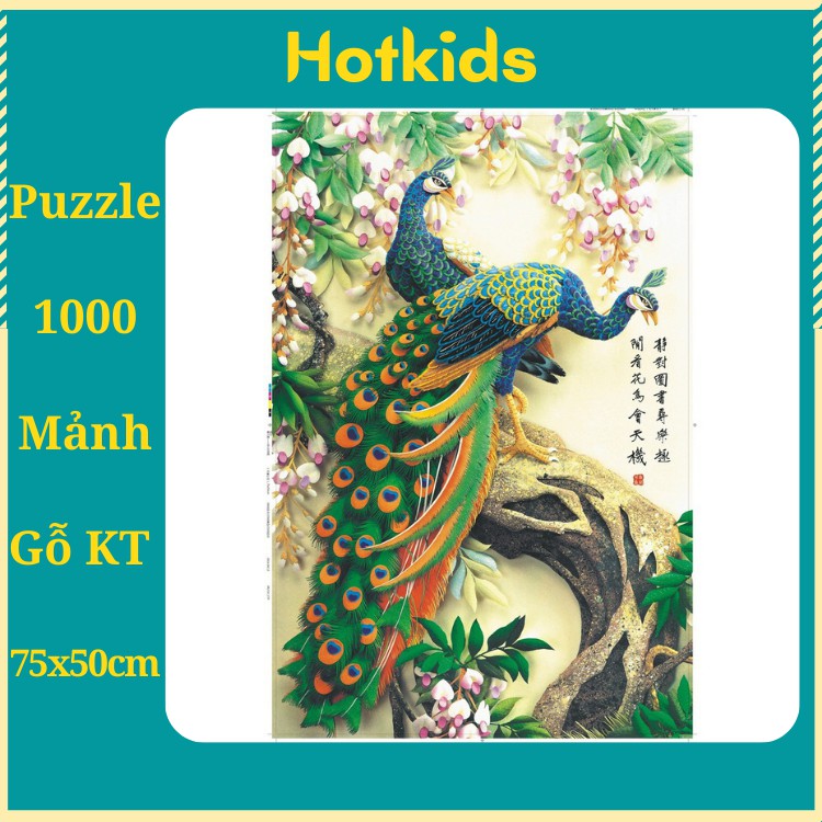 Tranh ghép hình 1000 mảnh gỗ có kèm keo gắn/ Đồ chơi xếp hình/ Jigsaw Puzzle 1000 pcs