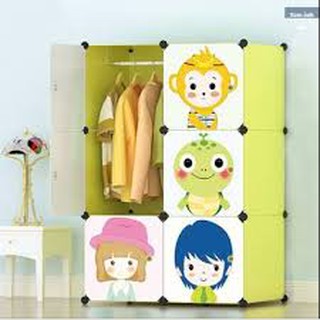 TỦ NHỰA GHÉP ĐA NĂNG 6 NGĂN CỰC XINH DÀNH CHO BÉ { RẺ VÔ ĐỊCH}