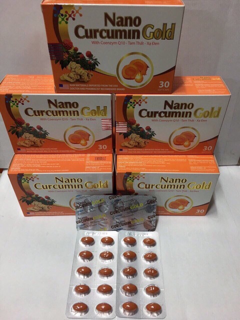 Viên uống Nano Curcumin Gold tam thất xạ đen.