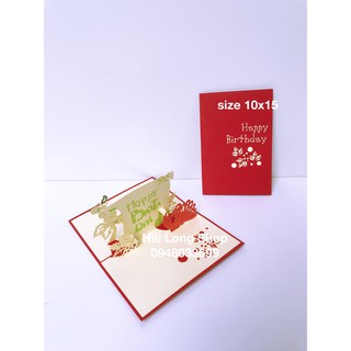Con Quạ - Crow - Sinh Nhật -  Birthday - Thiệp 3D
