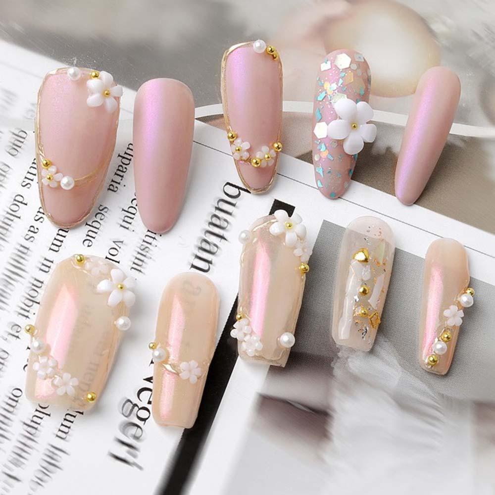 Phụ Kiện Trang Trí Móng Tay Nghệ Thuật Hình Hoa Năm Cánh Bằng Nhựa Resin